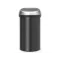 BRABANTIA Poubelle 60 L Matt Black - Touch Bin
