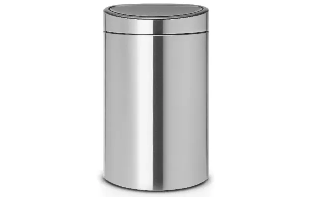 BRABANTIA Poubelle 40 L Matt Steel - Touch Bin 114823