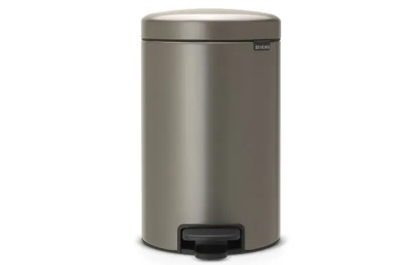 BRABANTIA Poubelle 12 L Platinium - New Icon