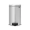 BRABANTIA Poubelle 12 L Mettalic Grey - New Icon