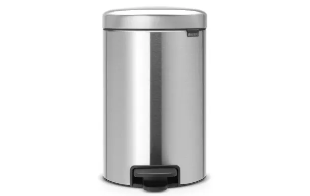 BRABANTIA Poubelle 12 L Matt Steel - New Icon