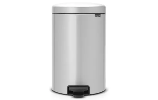 BRABANTIA Poubelle 20 L Mettalic Grey - New Icon