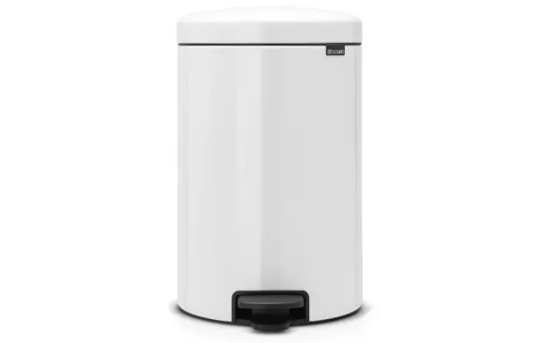 BRABANTIA Poubelle 20 L Blanche - New Icon