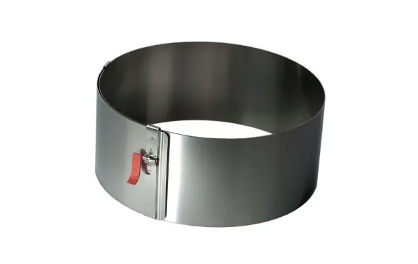 LARES Cercle à pâtisserie extensible 18-30 cm / Hauteur 7 cm