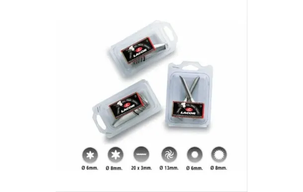 LACOR Lot de 6 douilles variées Inox