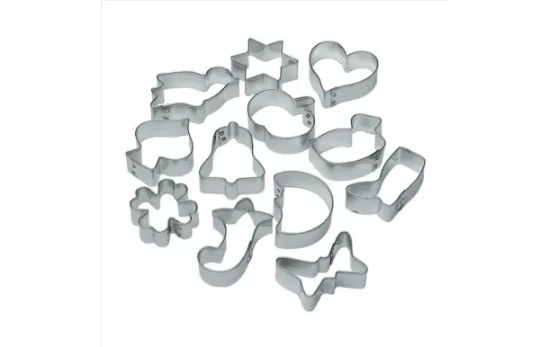 LARES Lot de 12 découpes pâte assortis