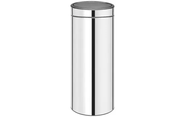 BRABANTIA Poubelle 30 L Brillant Steel - Touch Bin