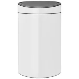 BRABANTIA Poubelle 40 L Blanche - Touch Bin