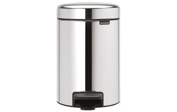 BRABANTIA Poubelle 3 L Brillant Steel - New Icon
