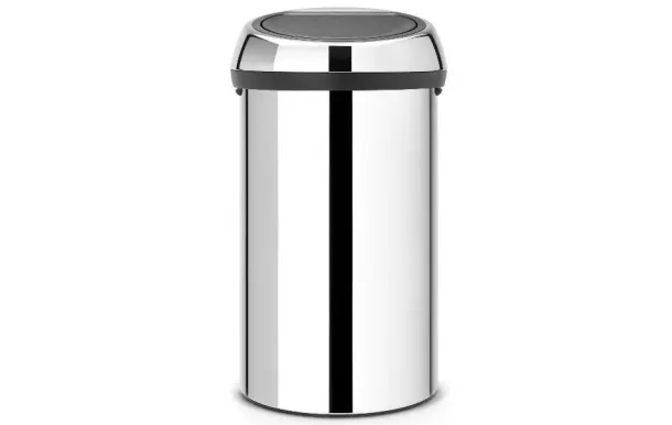 BRABANTIA Poubelle 60 L Brillant Steel - Touch Bin
