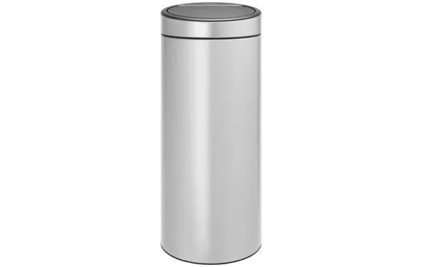 BRABANTIA Poubelle 30 L Metallic Grey - Touch Bin