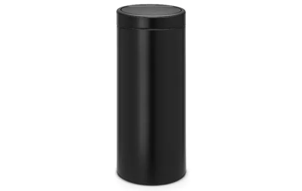 BRABANTIA Poubelle 30 L Matt Black - Touch Bin