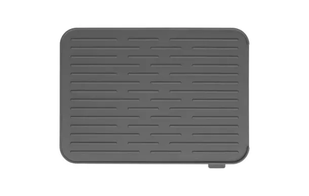BRABANTIA Tapis égouttoir en silicone Gris Foncé