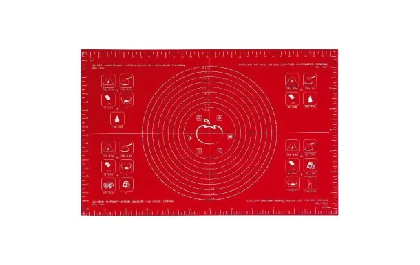 MASTRAD Grande feuille à pâtisserie 60 x 40 cm Rouge