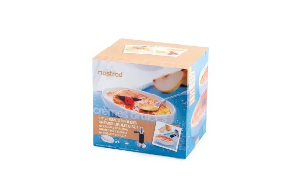 MASTRAD COFFRET CREME BRULEE CHALUMEAU+ 4 COUPELLES