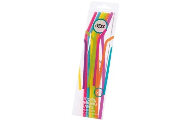 POINT VIRGULE Set 6 pailles 19.5 cm - Multicolores - DOTZ