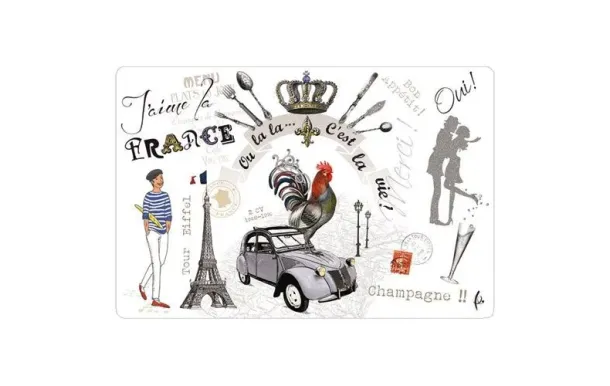 WINKLER Set de table 30 x 45 cm - France Panorama - TORCHONS & BOUCHONS