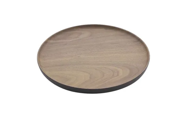 POINT VIRGULE Plateau rond 20.1 cm - Noir & Brun