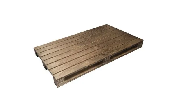 COSY & TRENDY Plat de présentation 30 x 20 cm Bois Sombre - Pallet - BISETTI