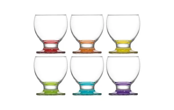 COSY & TRENDY Lot de 6 verres à pieds 21 cl - Teo