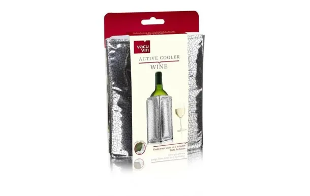 VACUVIN Rafraîchisseur à vin Argenté - Active Cooler Wine