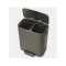 BRABANTIA Poubelle à pédale 2 x 30 L Platinium - Bo