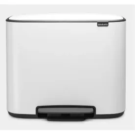 BRABANTIA Poubelle à pédale 36 L Blanche - Bo 121388