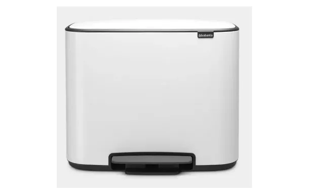 BRABANTIA Poubelle à pédale 36 L Blanche - Bo 121388