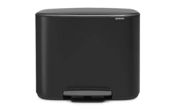 BRABANTIA Poubelle à pédale 36 L Matt Black - Bo 121463