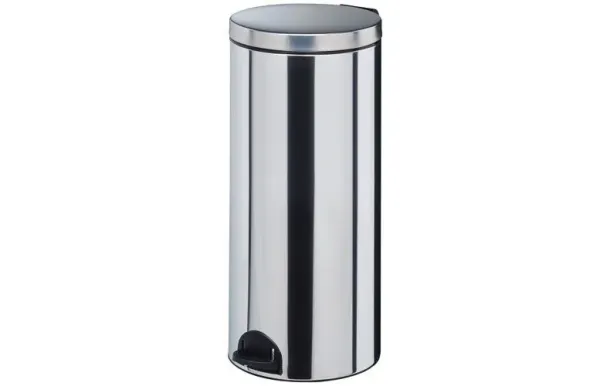 ROSSIGNOL Poubelle à pédale 30 L Inox - Élora