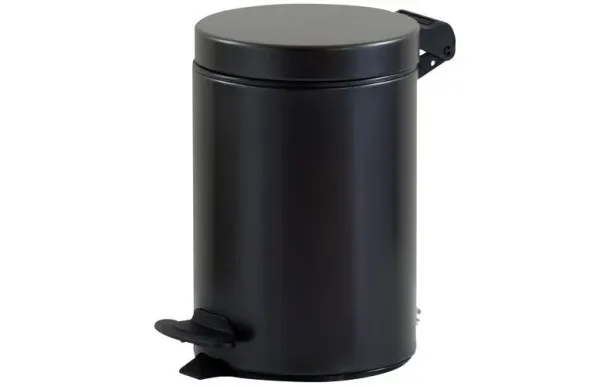 ROSSIGNOL Poubelle de salle de bain 3 L - Cyjeu noir basalte