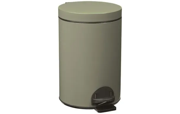 ROSSIGNOL Poubelle à pédale 14 L Gris Ciment - Élora