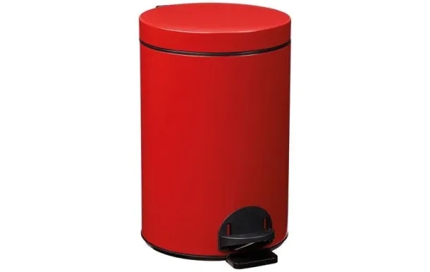 ROSSIGNOL Poubelle à pédale 14 L Rouge Carmin - Élora