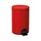ROSSIGNOL Poubelle à pédale 14 L Rouge Carmin - Élora