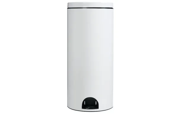 ROSSIGNOL Poubelle à pédale 30 L Blanche - Élora