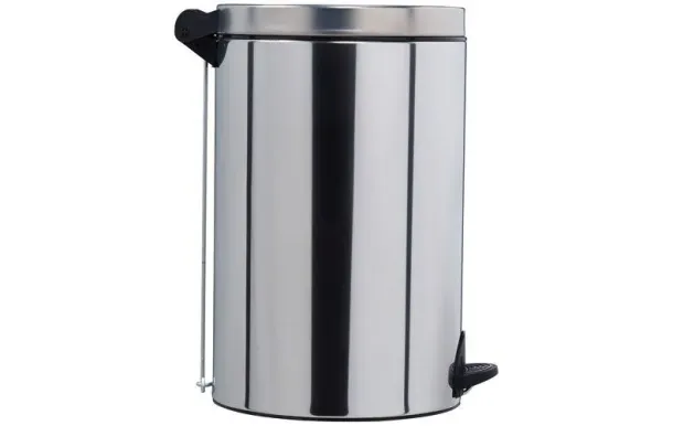 ROSSIGNOL Poubelle à pédale 20 L Inox Élora 90254