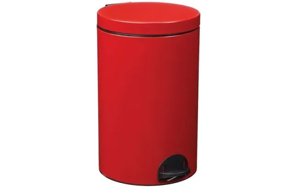 ROSSIGNOL Poubelle à pédale 20 L Rouge Carmin - Élora