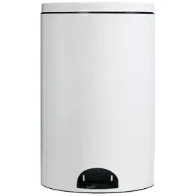 ROSSIGNOL Poubelle à pédale 14 L Blanche - Élora