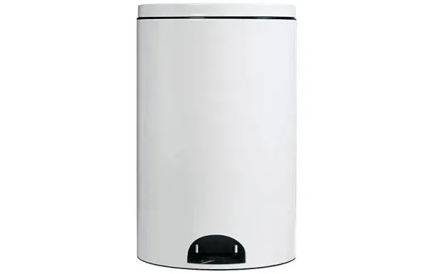 ROSSIGNOL Poubelle à pédale 14 L Blanche - Élora