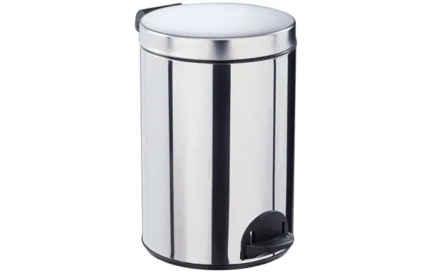 ROSSIGNOL Poubelle à pédale 14 L Inox - Élora
