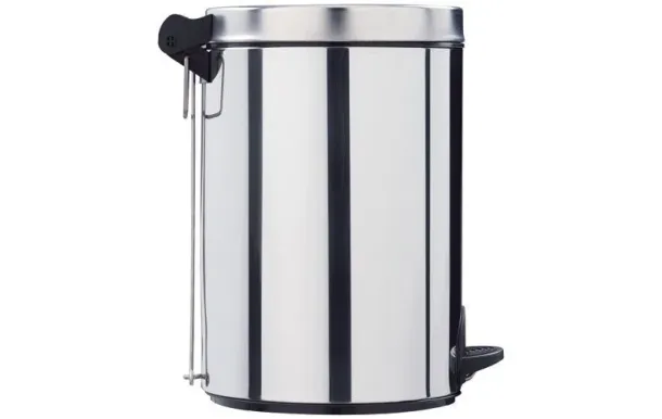 ROSSIGNOL Poubelle à pédale 14 L Inox - Élora