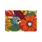 IDMAT Tapis coco blanchi flowers 40x60 cm