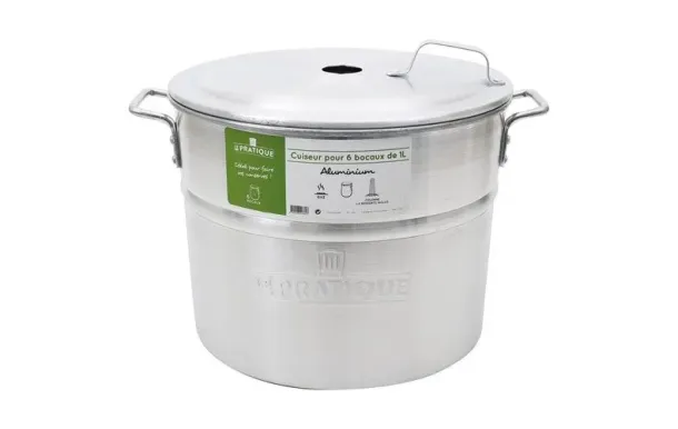 LE PRATIQUE Stérilisateur aluminium 25 litres 6 bocaux 1l 7406