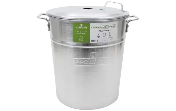 LE PRATIQUE Stérilisateur aluminium 40 litres 12 bocaux 7412