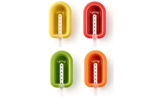 LEKUE Lot de 4 moules à glaces - Grand Esquimau