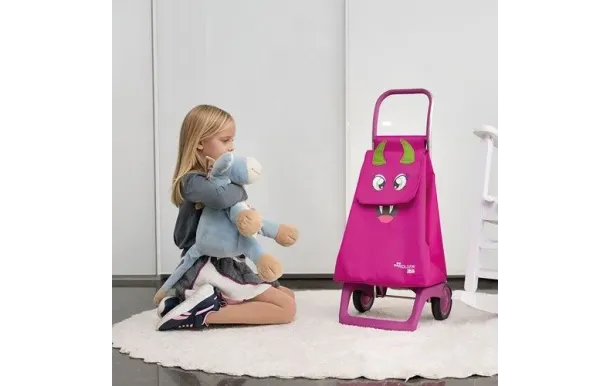 ROLSER Poussette 2 roues trolley Kids mf joy 1700 rose KID001 FUSCIA
