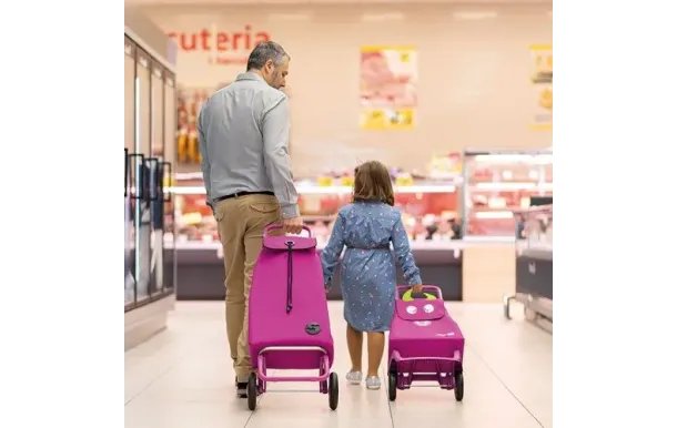 ROLSER Poussette 2 roues trolley Kids mf joy 1700 rose KID001 FUSCIA