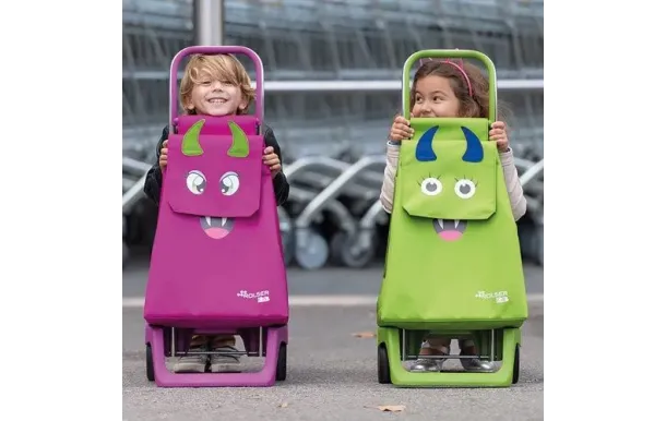 ROLSER Poussette 2 roues trolley Kids mf joy 1700 rose KID001 FUSCIA