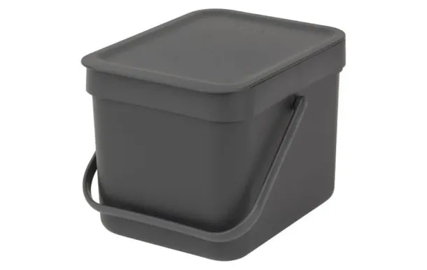 BRABANTIA SORT & GO POUBELLE BIN 6 L FIR GREY 109720