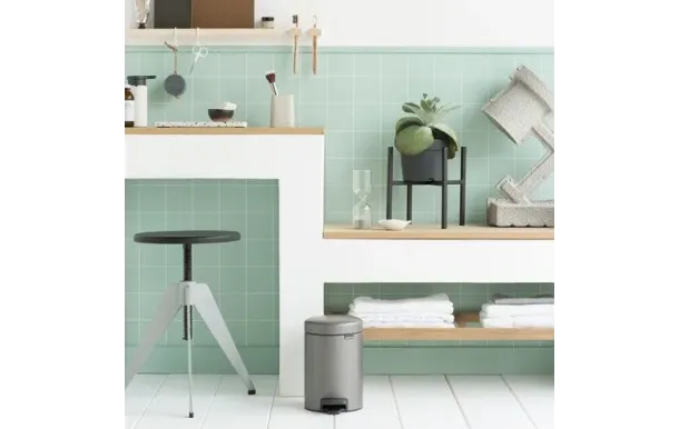 BRABANTIA --- POUBELLE 3L BIN NEWICON PLATINIUM 113246